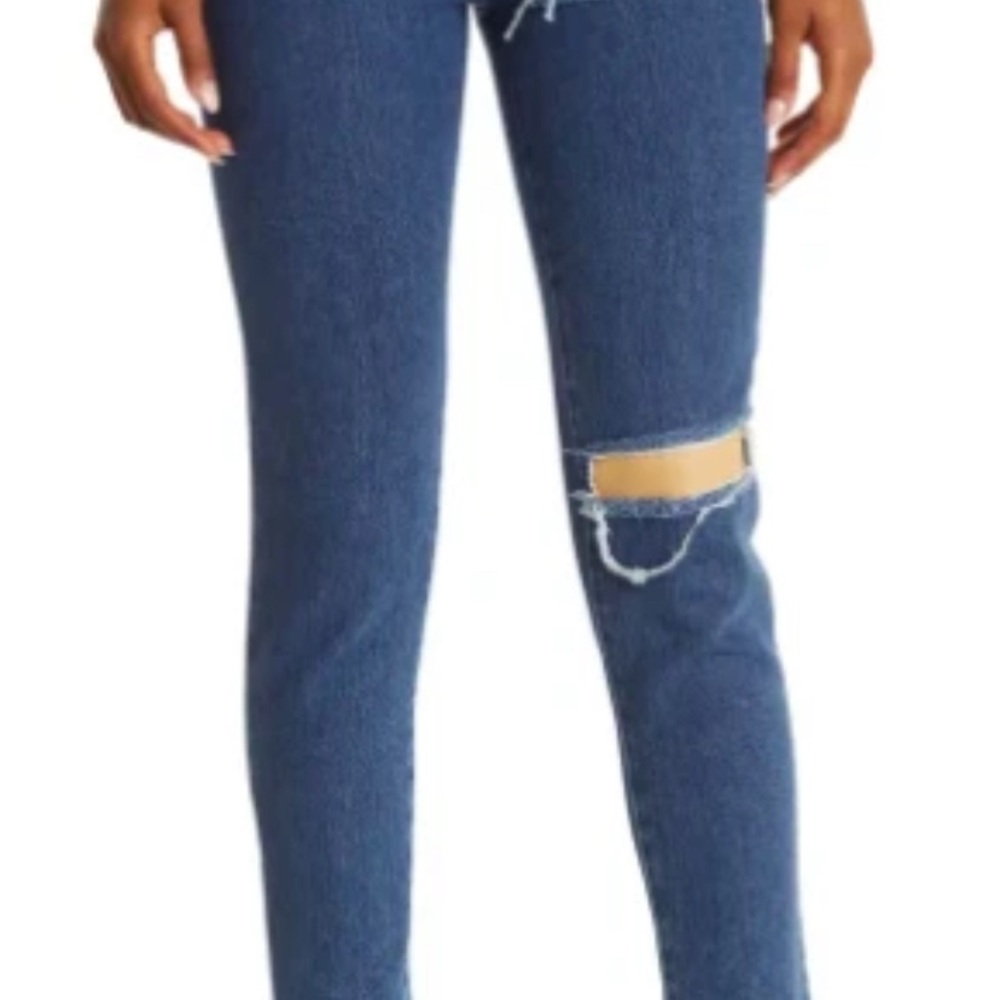 Jeremy Scott Blue Skinny LJeans